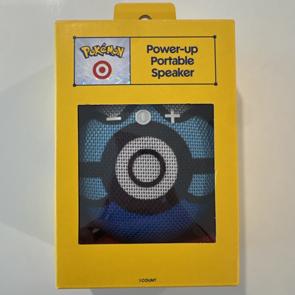 Pokémon x Target Power-Up Portable Wireless Water Resistant Speaker NEW IN HAND!